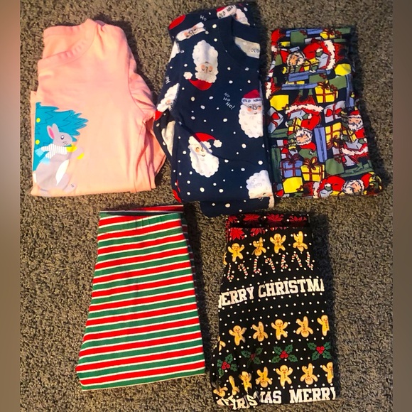 Christmas leggings and pj girls bundle - Picture 1 of 12